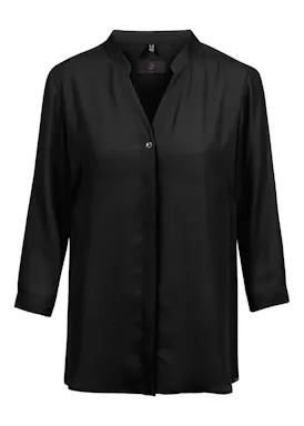 Greiff 6586 Chiffonbluse, Dreiviertelärmel, Regular-Fit, Damen, Essentials - Chiffon