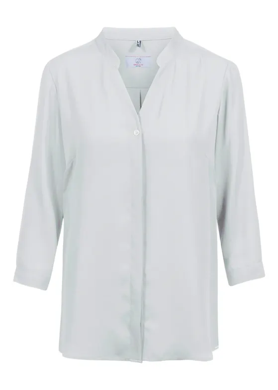 Greiff 6586 Chiffonbluse, Dreiviertelärmel, Regular-Fit, Damen, Essentials - Chiffon