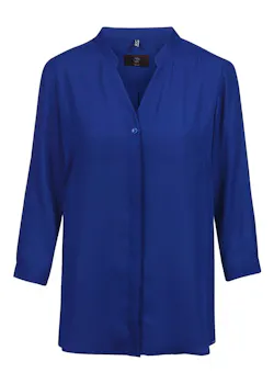 Greiff 6586 Blouse Chiffon Driekwart Mouw Regular Fit Dames Essentials - Chiffon miniatuur