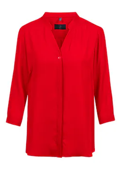 Greiff 6586 Blouse Chiffon Driekwart Mouw Regular Fit Dames Essentials - Chiffon miniatuur