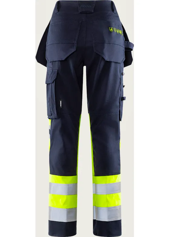Fristads Flamestat 2271 Arbeitshose High-Vis-Stretch für Damen, Klasse 1, ATHF