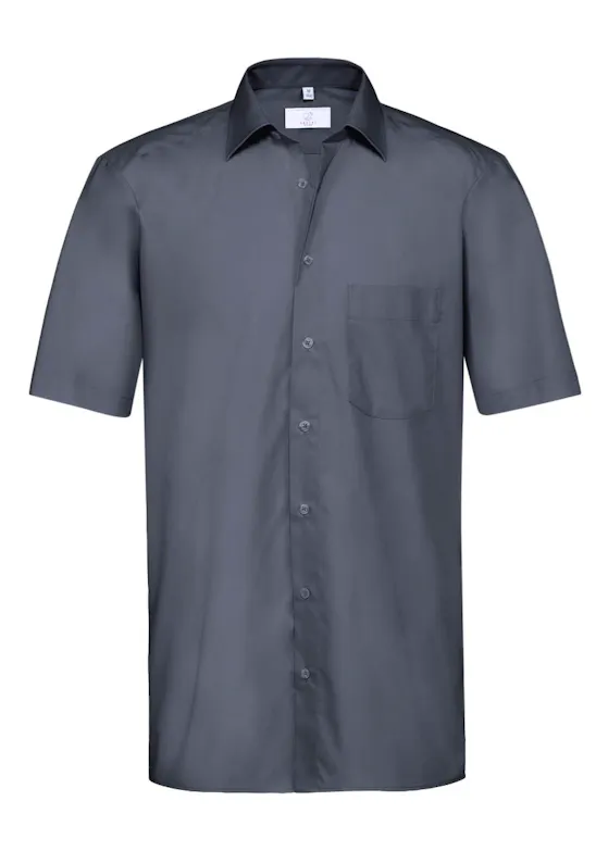 Greiff 6665 Hemd, kurzärmelig, New-Kent-Kragen, Regular Fit Essentials - Basic