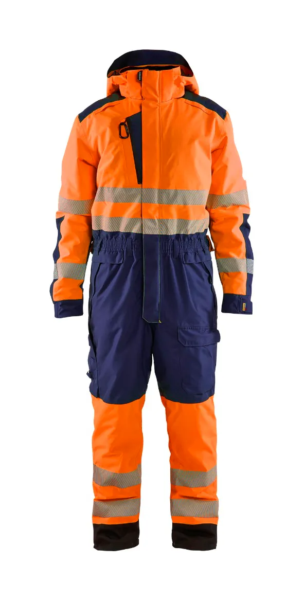 High Vis Orange/Marineblau