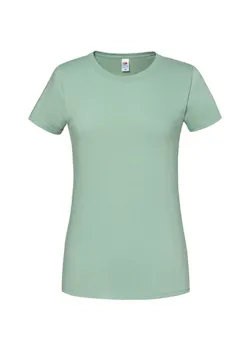 Fruit of The Loom F186 Iconic T-shirt 195 Ringspun Premium Regular Fit Dames miniatuur