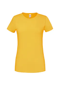 Fruit of The Loom F186 Iconic T-shirt 195 Ringspun Premium Regular Fit Dames miniatuur
