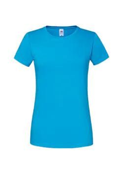 Fruit of The Loom F186 Iconic T-shirt 195 Ringspun Premium Regular Fit Dames miniatuur