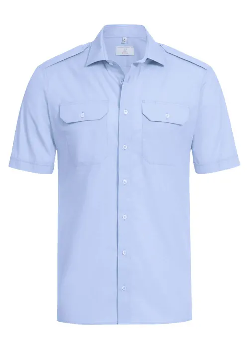 Greiff 6731 Piloothemd Korte Mouw Regular Fit Essentials - Simple