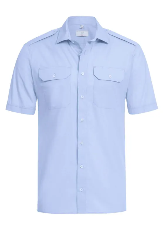 Greiff 6731 Pilotenhemd, Kurzarm, Regular Fit Essentials – Simple