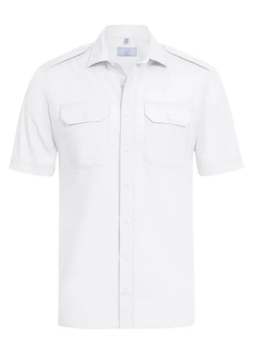 Greiff 6731 Piloothemd Korte Mouw Regular Fit Essentials - Simple