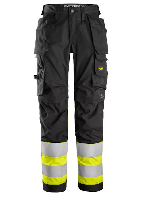 Snickers High-Vis, Klasse 1 Dames Stretch Werkbroek met Holsterzakken 6734