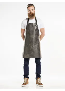Chaud Devant Bib Apron Regular Moonshine Black