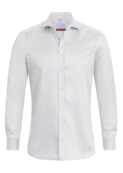 Greiff 6760 Overhemd Opengewerkte Kraag Slim Fit Essentials - Premium miniatuur