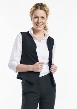 Chaud Devant Dames Zwart Gilet