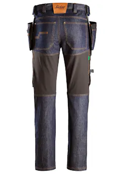 Snickers Workwear FlexiWork Denim Werkbroek met Holsterzakken 6955 miniatuur