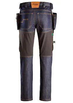 Snickers Workwear FlexiWork Denim Werkbroek met Holsterzakken 6955 miniatuur