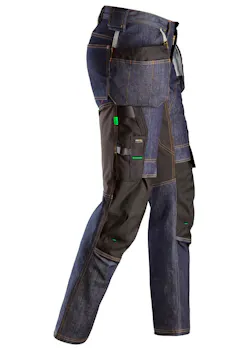Snickers Workwear FlexiWork Denim Werkbroek met Holsterzakken 6955 miniatuur