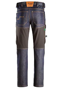 Snickers Workwear , FlexiWork Denim Werkbroek+ 6956 miniatuur
