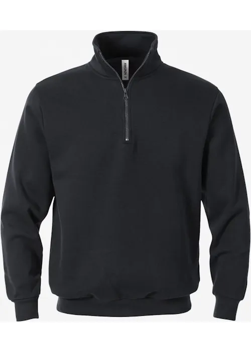 Fristads sweat-shirt à fermeture éclair courte 1737 Swb
