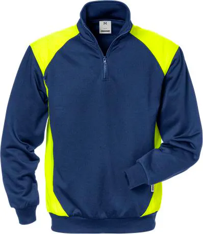 556-Marineblauw/hi-vis geel