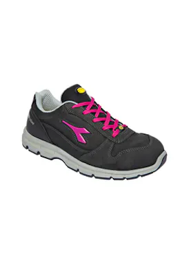 Diadora Run Niedrig S3 Schwarz/Fuchsia-Rot Damen