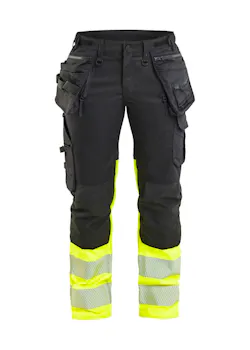 Blaklader 7030 Dames High Vis Werkbroek Stretch miniatuur