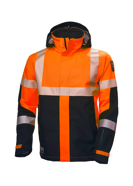 Helly Hansen Icu Hi-Vis dreilagige wasserdichte Shelljacke