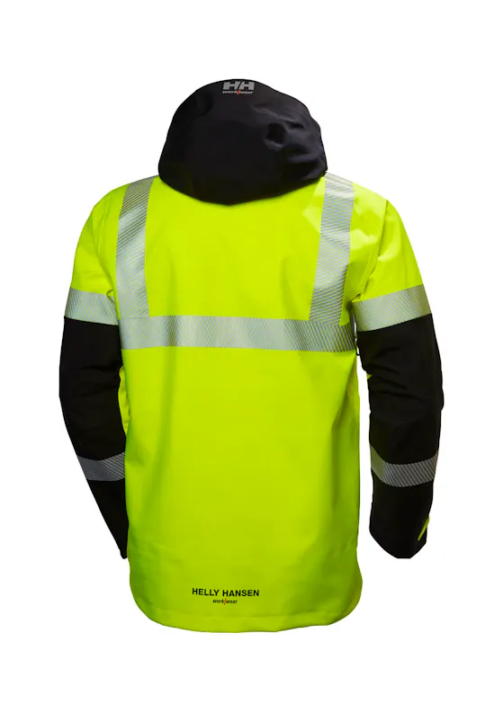 Helly Hansen Icu Hi-Vis dreilagige wasserdichte Shelljacke