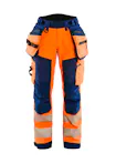 High Vis Oranje/Marineblauw