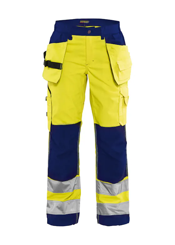 Blåkläder 7156 Damen-Arbeitshose High-Vis mit Nageltaschen