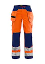 Blåkläder 7156 Damen-Arbeitshose High-Vis mit Nageltaschen Vorschaubild