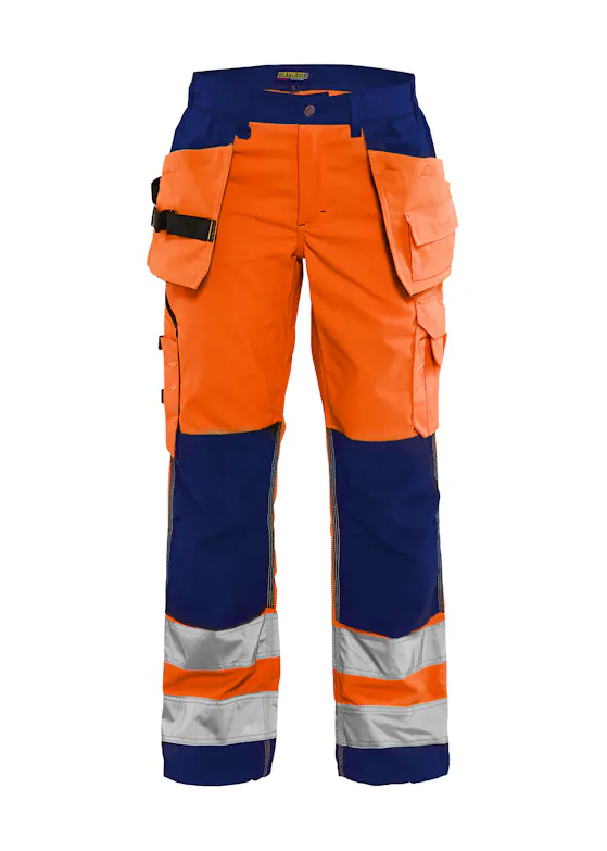 Blåkläder 7156 Damen-Arbeitshose High-Vis mit Nageltaschen