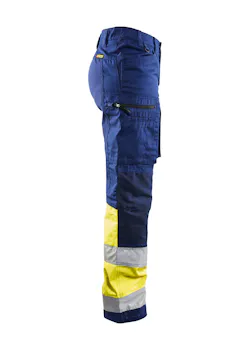 Blaklader 7161 Pantalon de travail High Vis pour femmes avec stretch thumbnail (vignette)