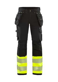 Blaklader Dames High Vis 4-weg Stretch Werkbroek 3.0 miniatuur