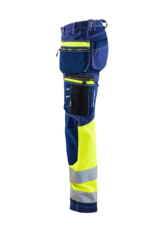Blaklader Damen-High-Vis-Arbeitshose mit Stretch