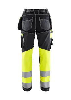 Blaklader Dames High Vis Werkbroek met Stretch miniatuur