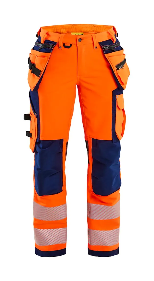 High Vis Orange/Marineblau