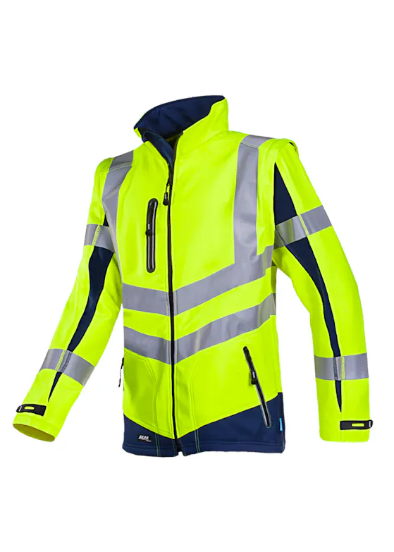 Sioen Signalisatie Softshell Jas met Uitritsbare Mouwen Malden