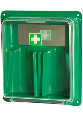 Barikos Augenspülflasche mit Doppel-Wandhalterung