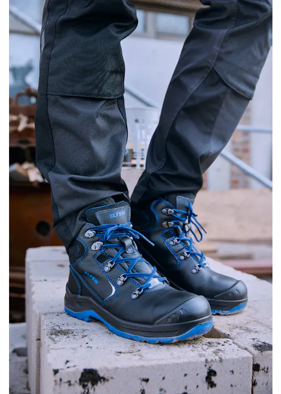 Elten Lena Black-Blue Mid ESD S3 Sicherheitsschuh