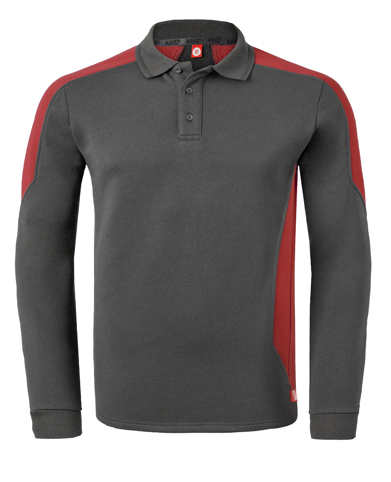 Charcoal/rood