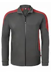 Charcoal/rood
