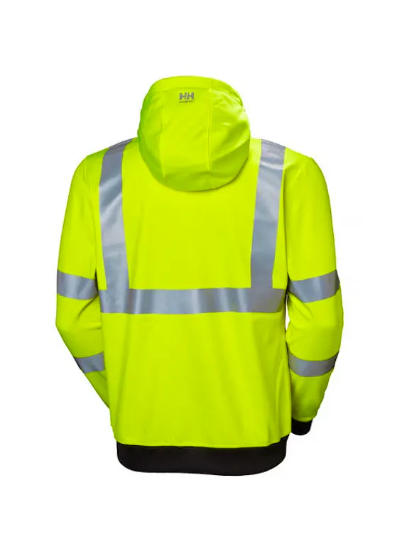 Helly Hansen Addvis 79094 Arbeitspullover mit Reißverschluss, High-Visibility-Kapuze, Stretch