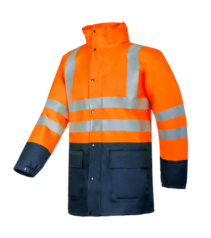 Fluo Orange/Marineblau