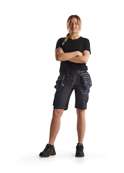 Blåkläder 7992 Dames Short Denim Stretch X1900 miniatuur