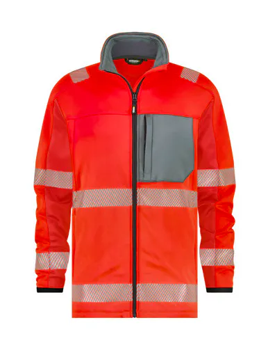 Cementgrijs/Fluo Rood