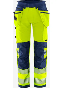 Fristads Stiby High Vis Green werkbroek stretch klasse 2 2644 GSTP