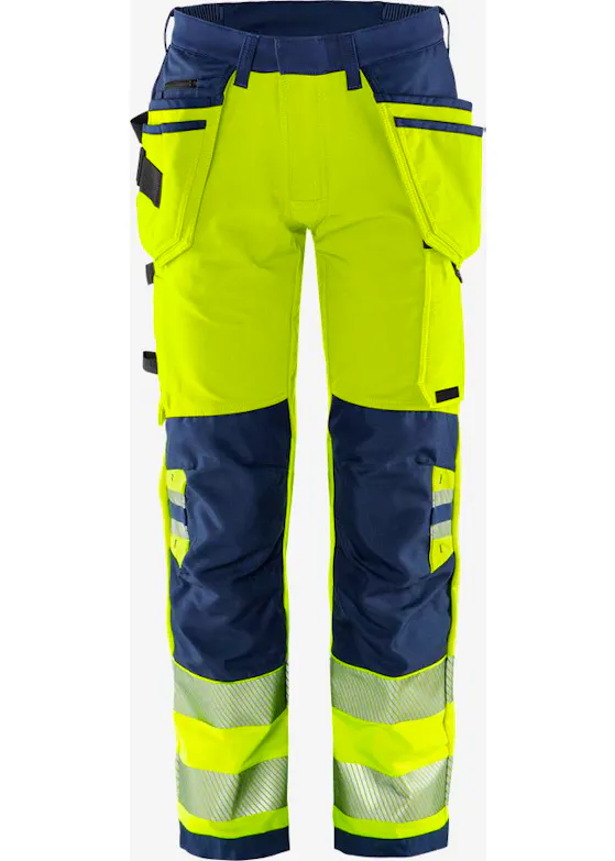 Fristads High Vis Green werkbroek stretch klasse 2 2644 GSTP