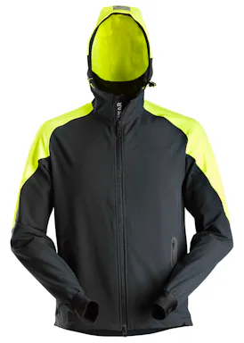 Snickers Workwear 8025 Neon Hoodie mit Reißverschluss