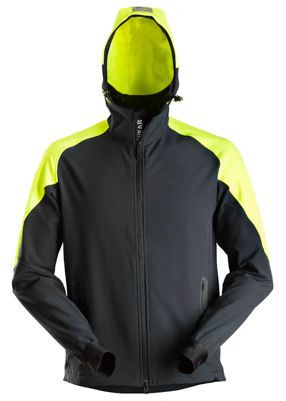 Snickers Workwear 8025 Neon Hoodie mit Reißverschluss