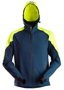 Snickers Workwear Neon Hoodie met Rits 8025 miniatuur